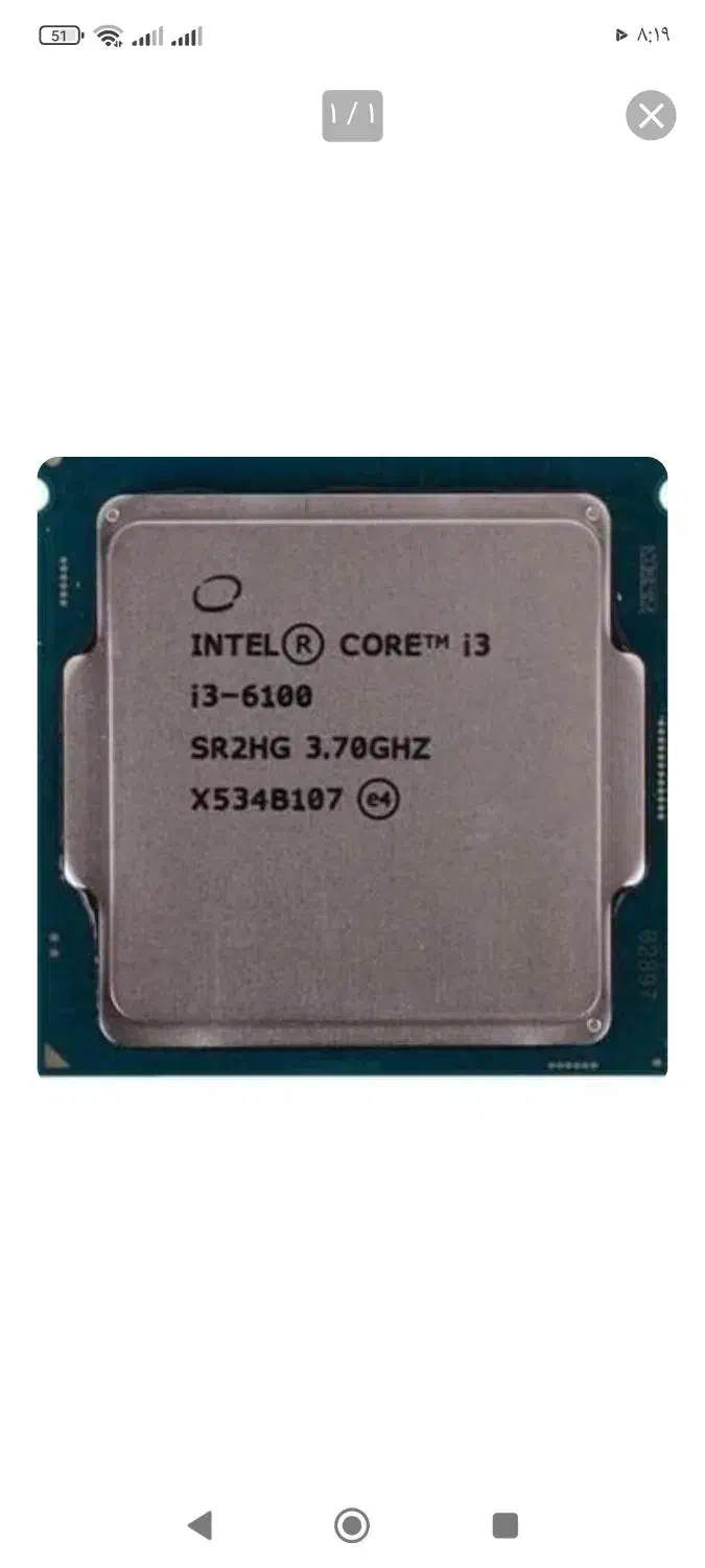 cpu i3 6100|قطعات و لوازم جانبی رایانه|تربت‌حیدریه, طالقانی|دیوار