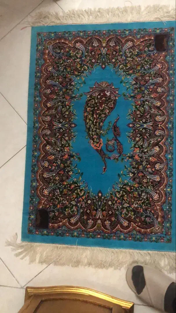 قالیچه تمام ابریشم قم|فرش|تهران, دروس|دیوار