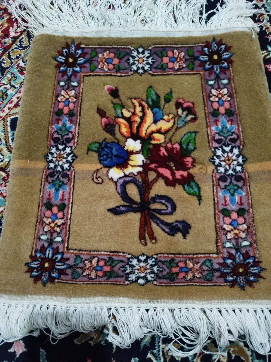 تابلو فرش دست بافت|تابلو فرش|عنبرآباد, |دیوار