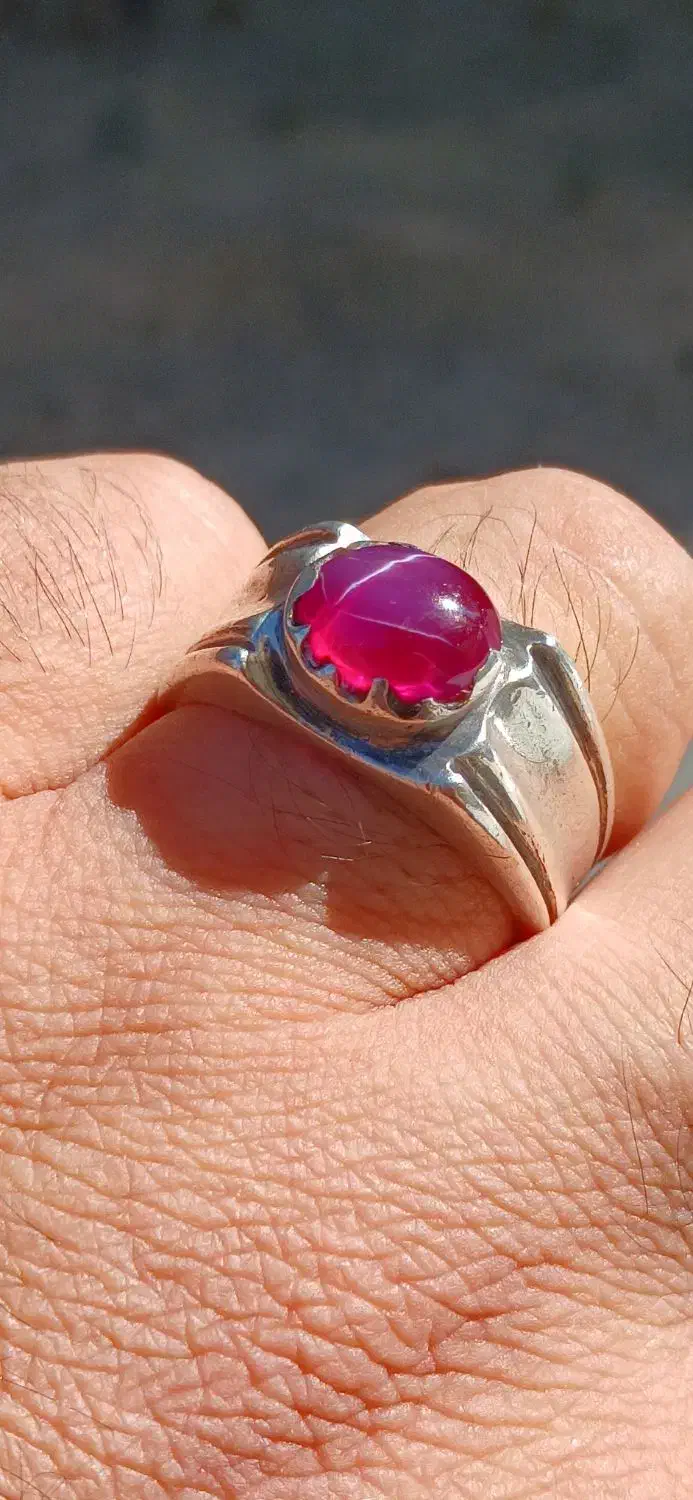 انگشتر یاقوت استار دستساز|جواهرات|تبریز, |دیوار