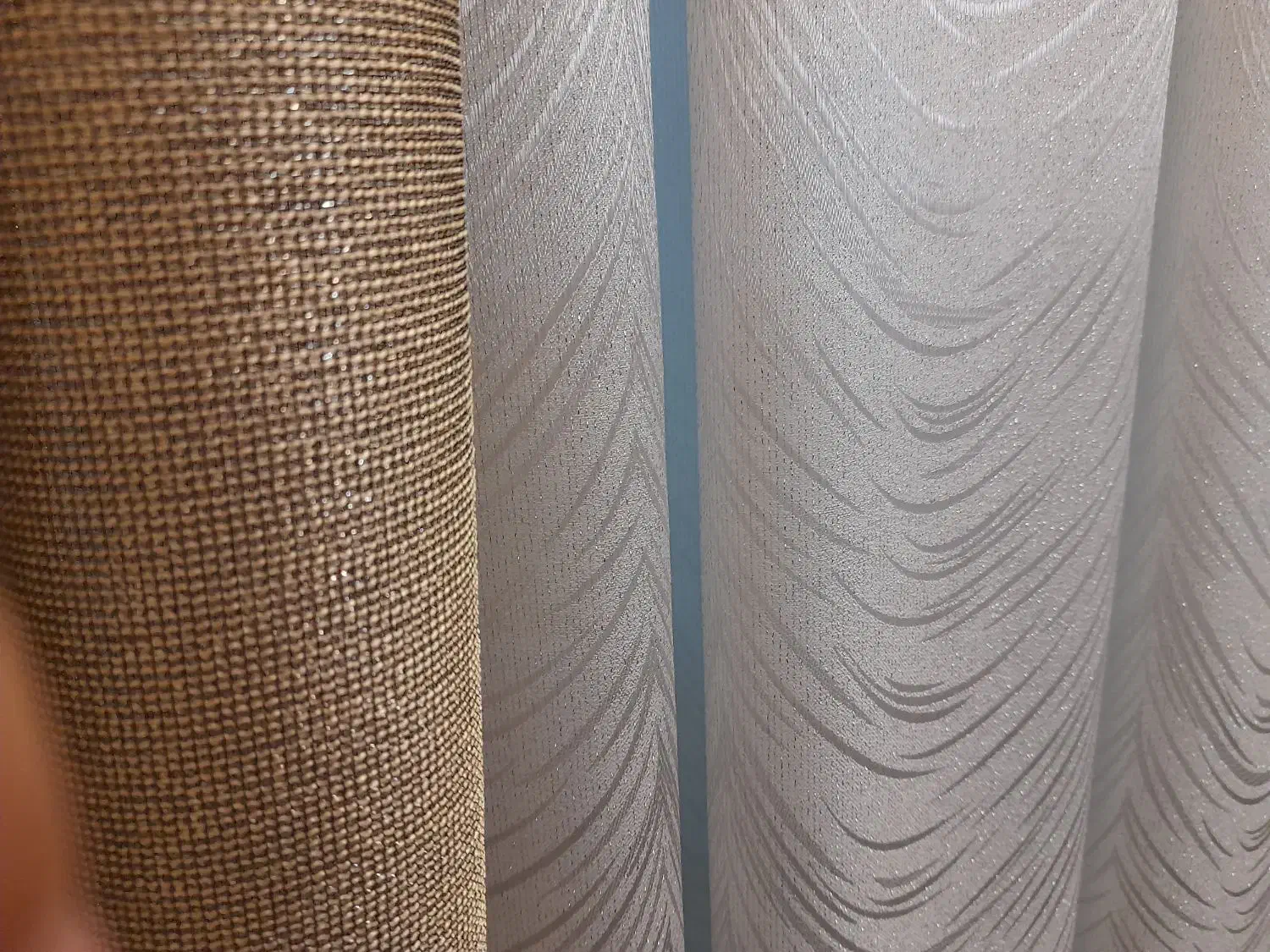 پرده پذیرایی.  شسته نشده|پرده، رانر، رومیزی|تهران, نیروی هوایی (پیروزی)|دیوار