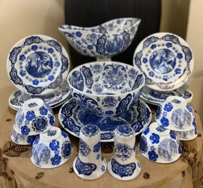 ظروف دکوری انگلیسی قدمت دار|ظروف سرو و پذیرایی|آستارا, |دیوار