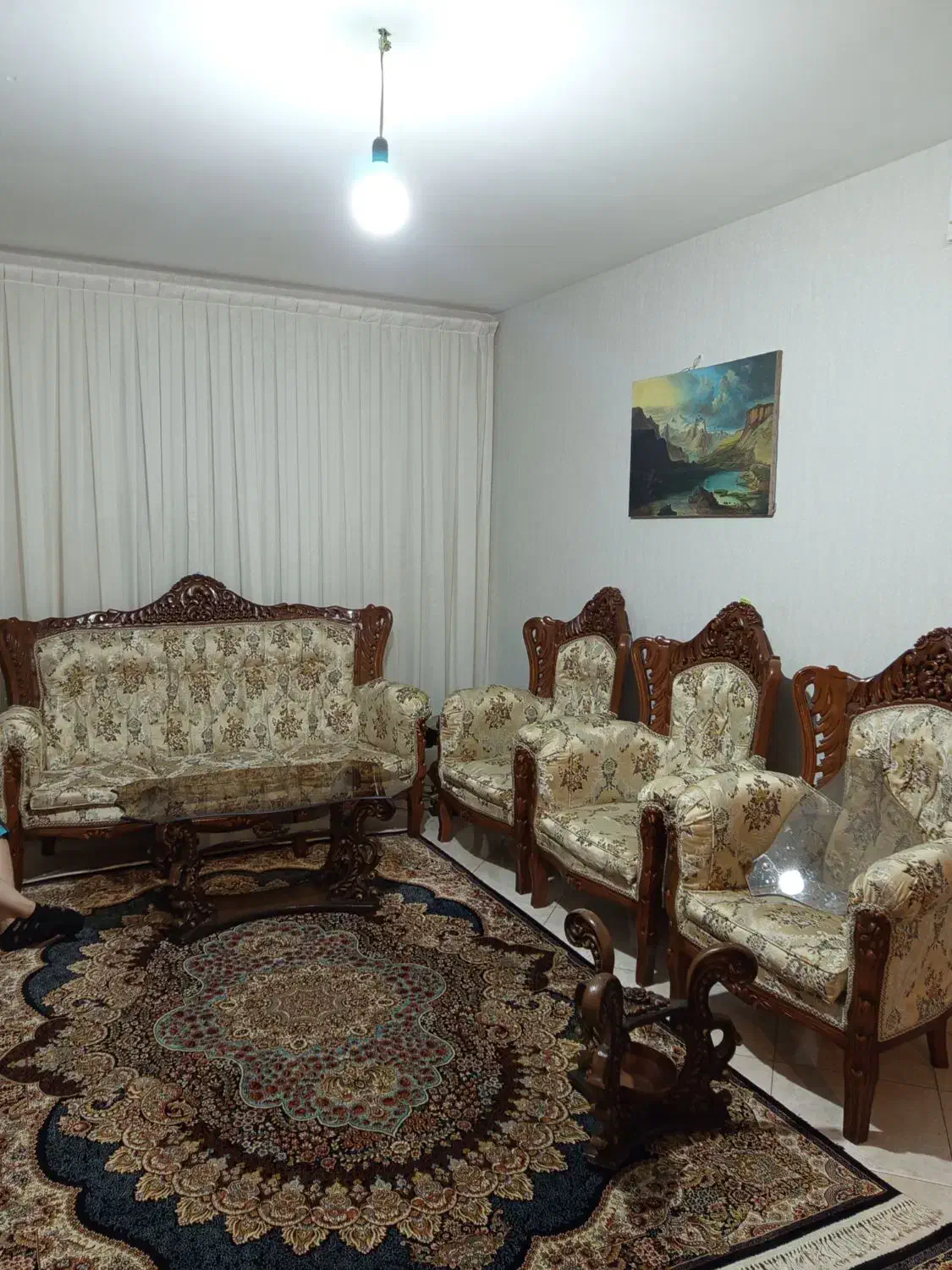 مبل ۹ نفره سالم سلطنتی|مبلمان خانگی و میز عسلی|ماهدشت, |دیوار