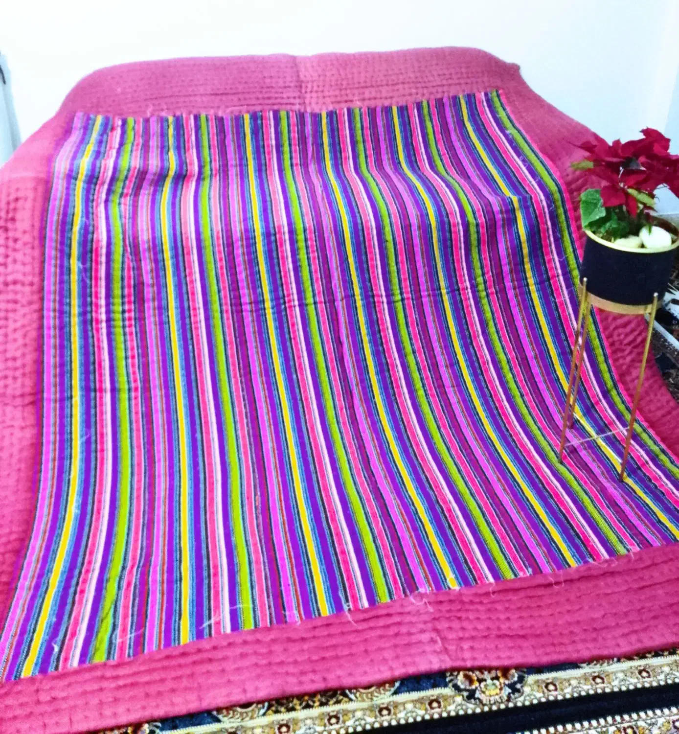 لحاف جاجیم کورسی|گلیم، جاجیم، گبه|گلستان (تهران), |دیوار