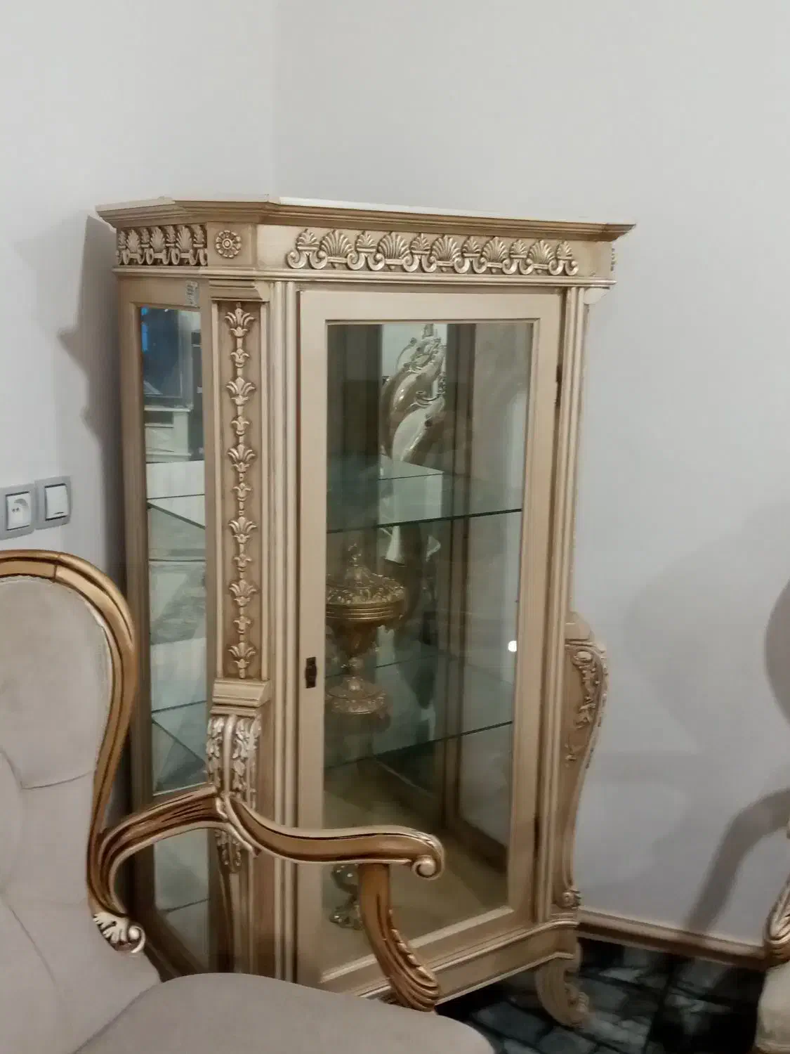 ویترین چوبی|بوفه، ویترین، کنسول|آبیک, |دیوار