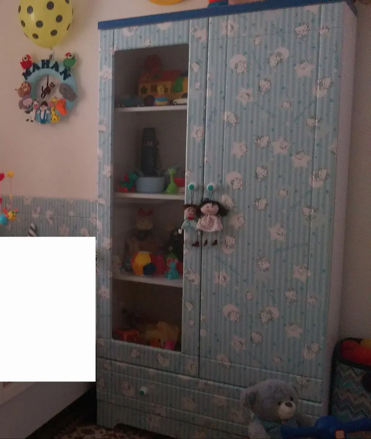 کمد و تخت جنس وکیوم به همراه تشک رویال|تخت و سرویس خواب|محمدیه-قزوین, |دیوار