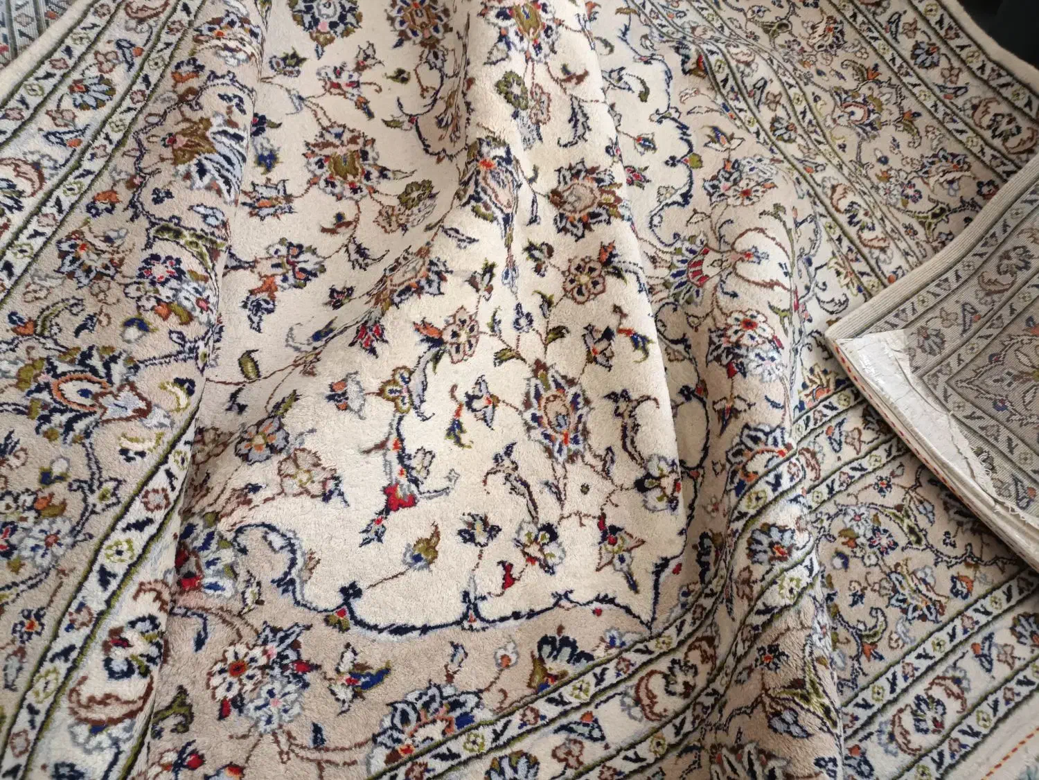 فرش دستباف کاشان ۹ متری|فرش|کرمانشاه, |دیوار