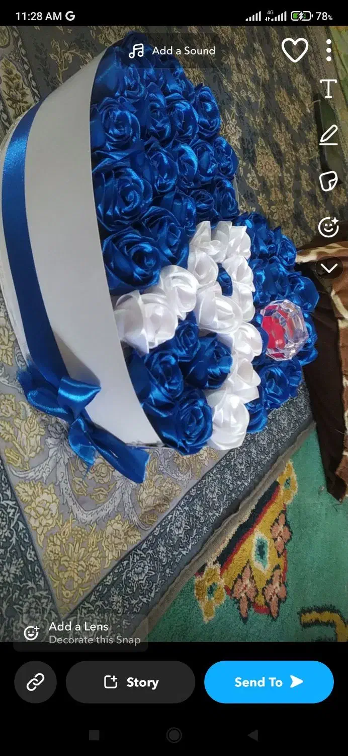 انواع گل روبانی و باکس نوزادی و تولد ودسته گل|گل مصنوعی|خرم‌آباد, |دیوار