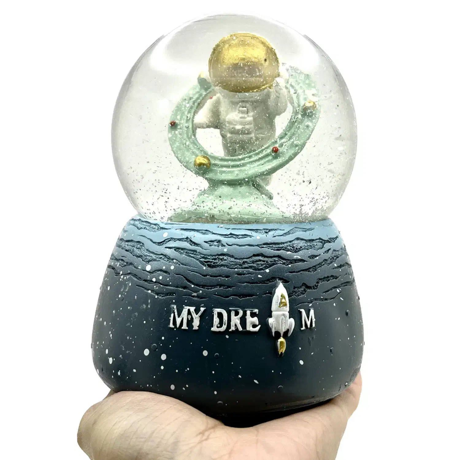 گوی برفی موزیکال کوکی چرخشی مدل فضانورد سایز بزرگ|کلکسیون و سرگرمی|تهران, درختی|دیوار