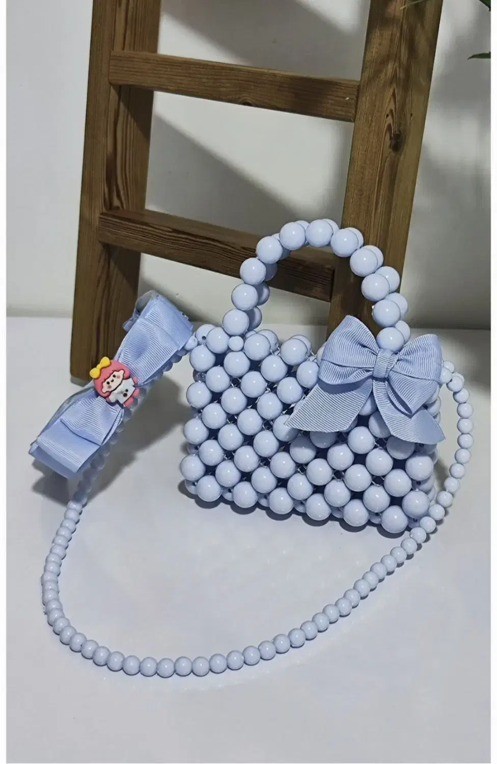 کیف مرواریدی(مینی بگ)همراه با تل سر ست قیمت300.000|کیف، کفش، کمربند|مهاباد (آذربایجان غربی), |دیوار