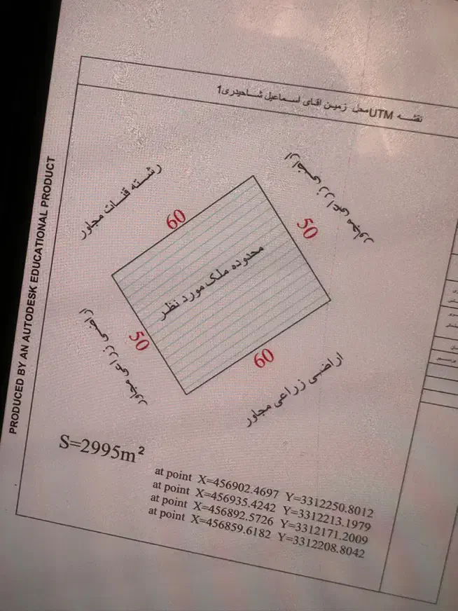 زمین فروشی / ۶۰ قصب|فروش زمین و ملک کلنگی|بردسیر, |دیوار
