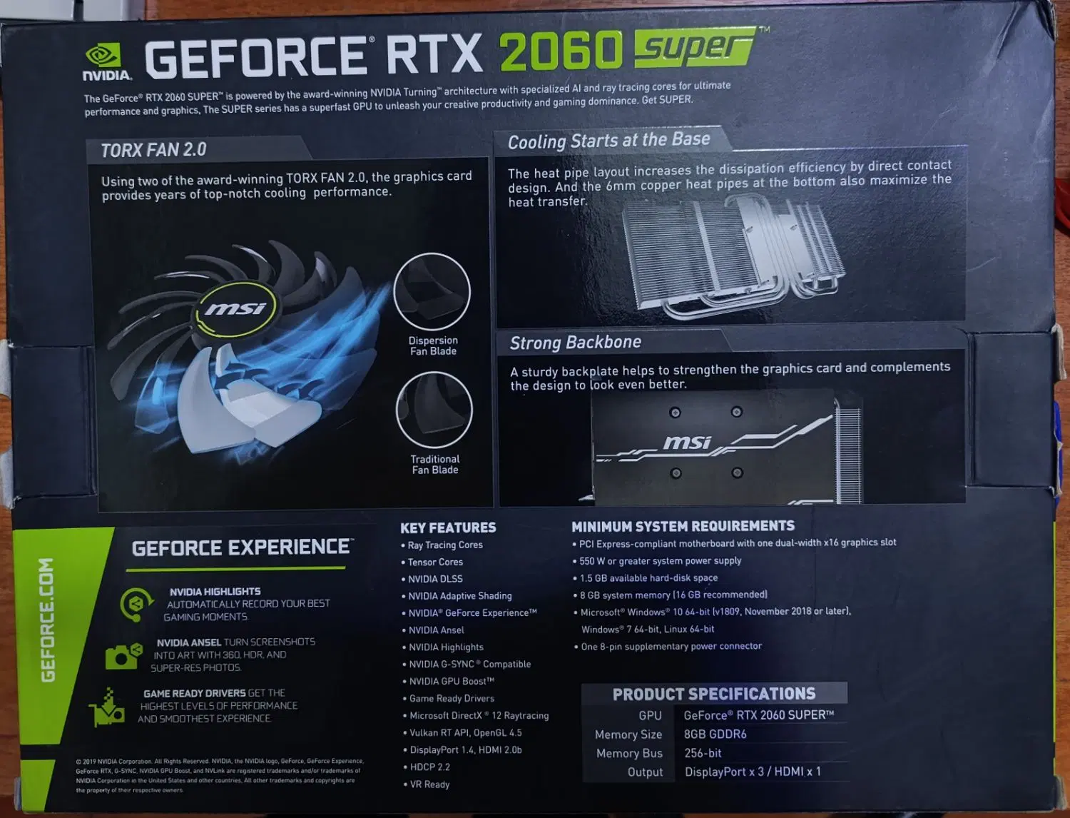 RTX 2060 S 8GB 256 Bit OC Edition|قطعات و لوازم جانبی رایانه|سلماس, |دیوار