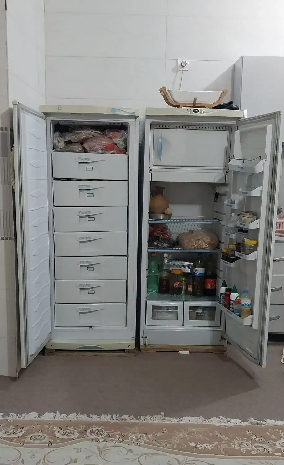 یخچال فریزر دوقلو دونار بدون مشکل و تمیز|یخچال و فریزر|ایلام, |دیوار