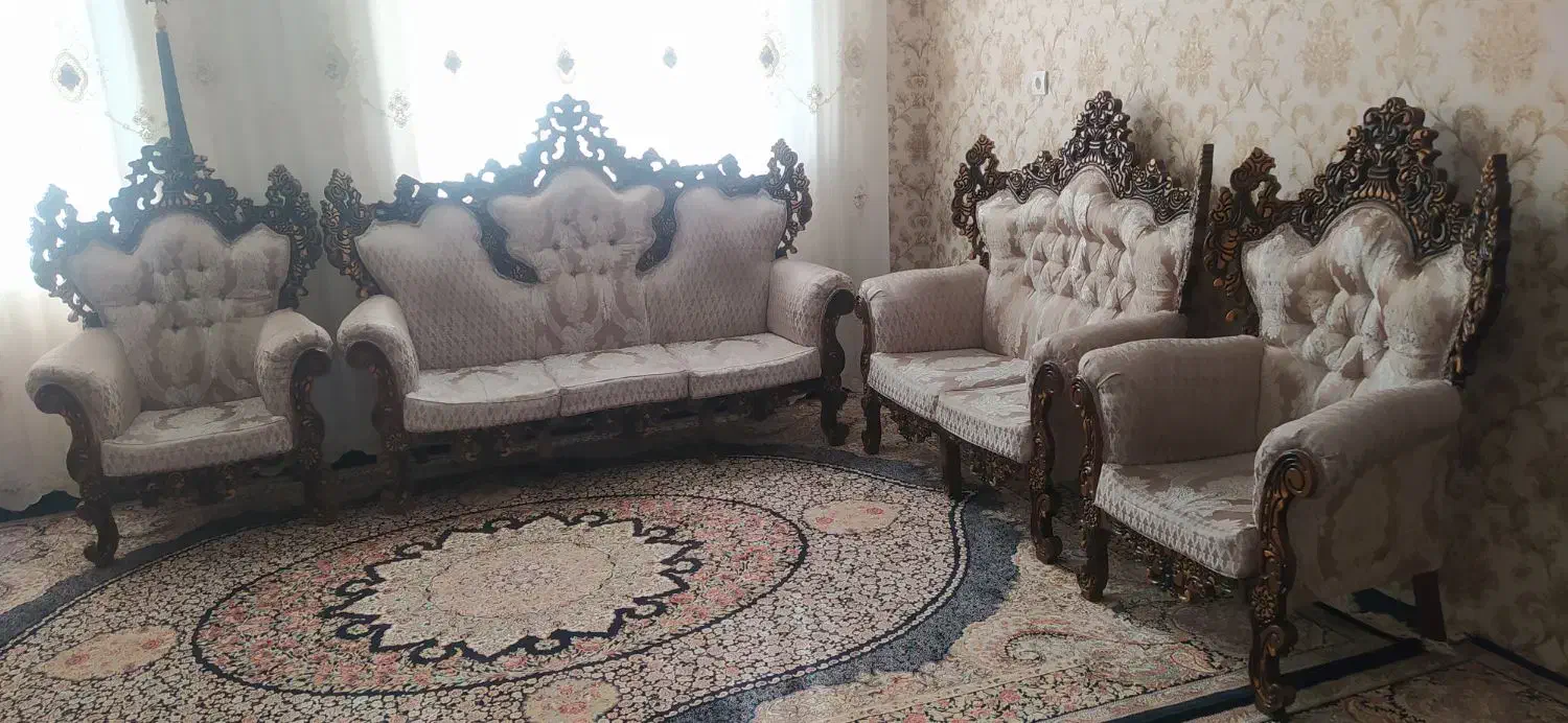 مبل سلطنتی شیک|مبلمان خانگی و میز عسلی|کبودرآهنگ, |دیوار