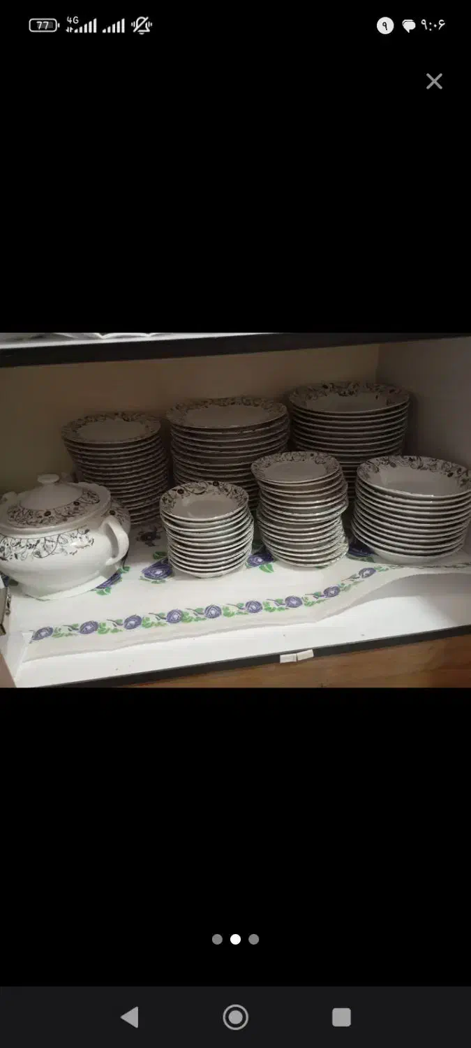 سرویس چینی دوازده نفره|ظروف سرو و پذیرایی|رفسنجان, |دیوار