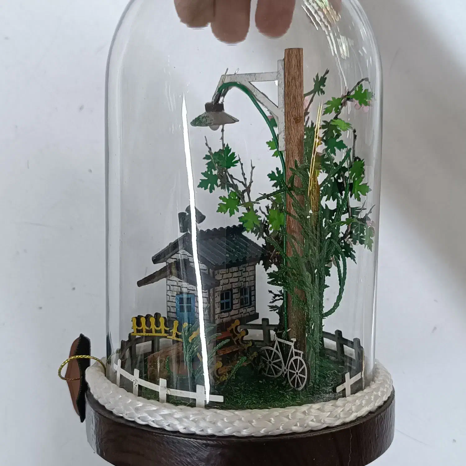 دکوری مینیاتوری چراغدار ۲۵ سانت|مجسمه، تندیس، ماکت|ارومیه, |دیوار