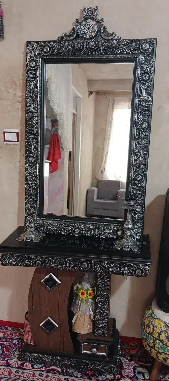 آینه|بوفه، ویترین، کنسول|اهر, |دیوار