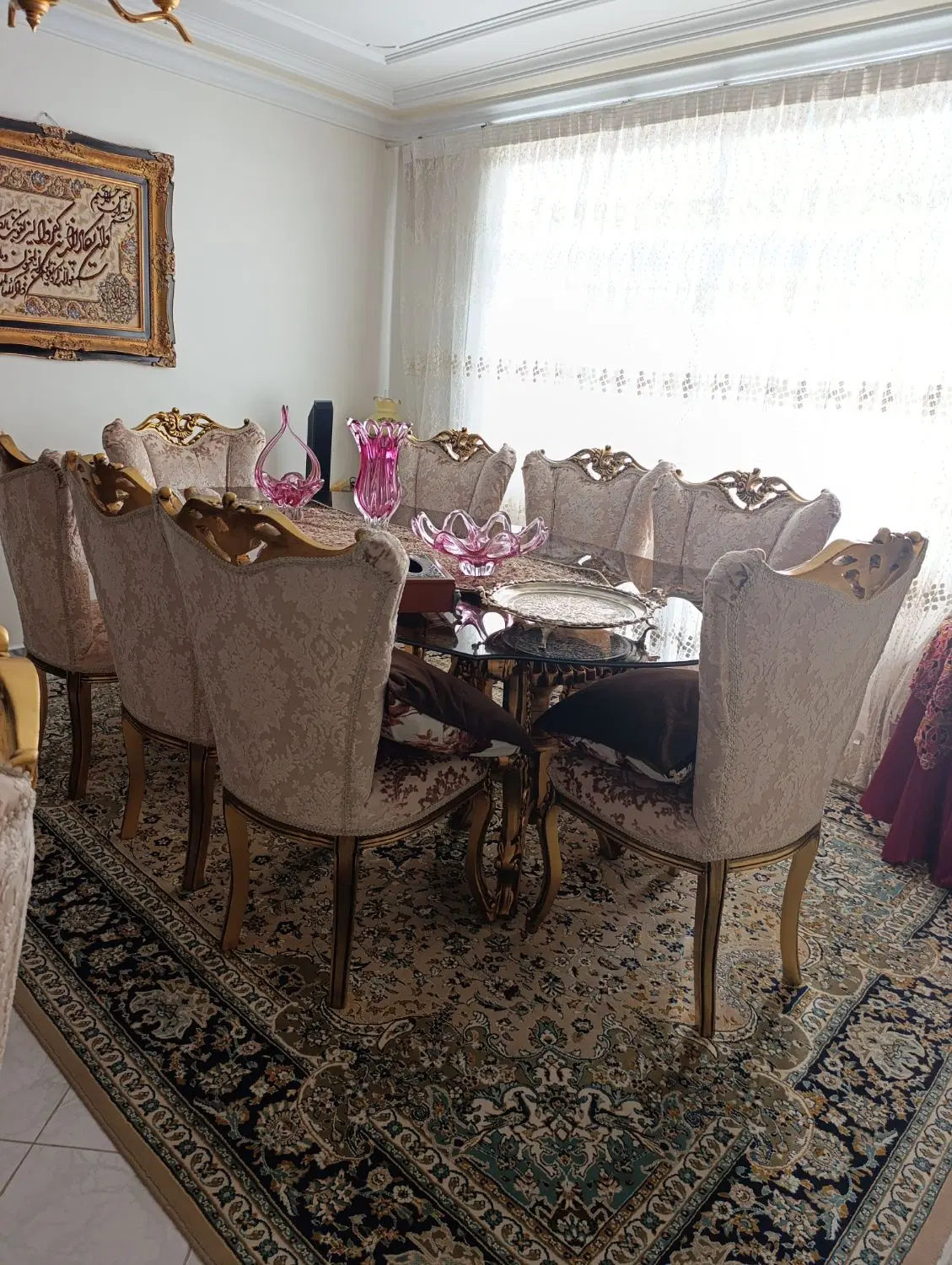 مبل و میز ناهار خوری هشت نفره|مبلمان خانگی و میز عسلی|تهران, شیخ هادی|دیوار