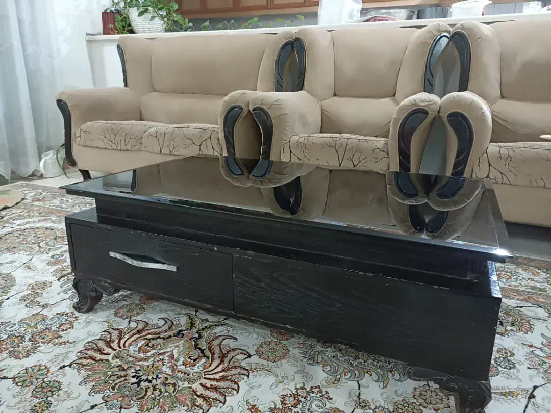 مبل ده نفره با میز|مبلمان خانگی و میز عسلی|تهران, اباذر|دیوار