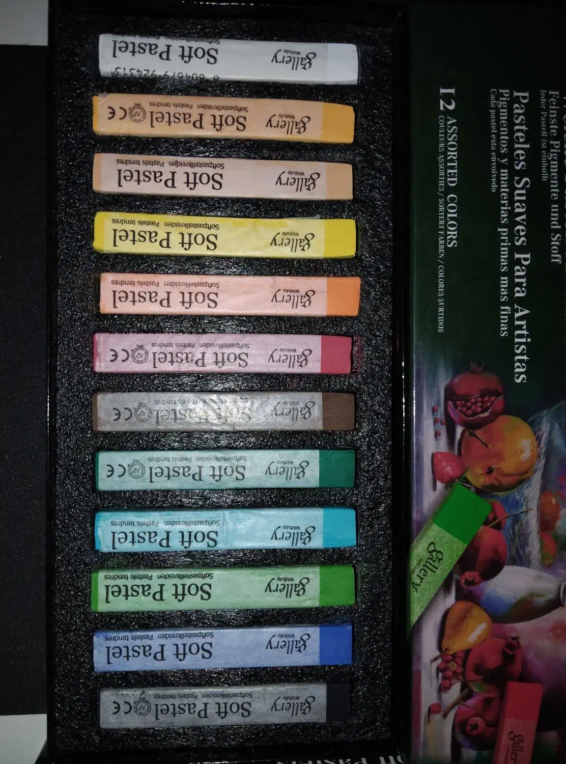 پاستل گچی 12رنگ گالری|لوازم التحریر|سقز, |دیوار