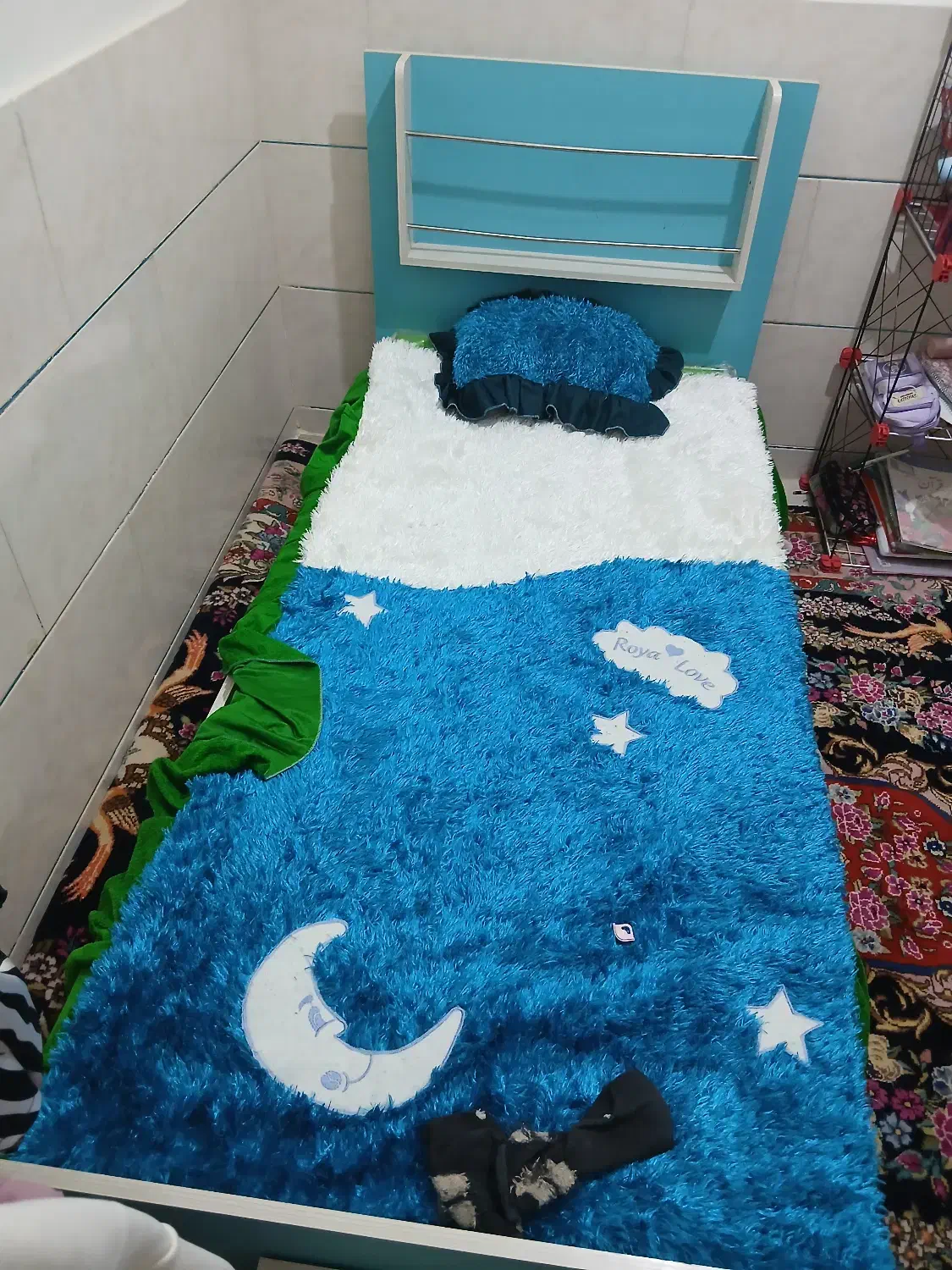 تخت و کمد کودک|تخت و سرویس خواب|شهر بابک, |دیوار