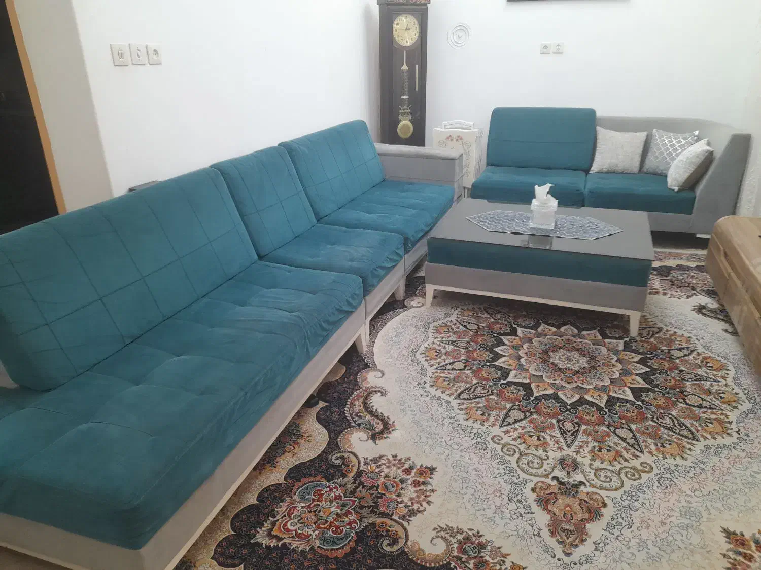 فروش مبل ۷ نفره با میز وسط|مبلمان خانگی و میز عسلی|اهواز, آریاشهر|دیوار