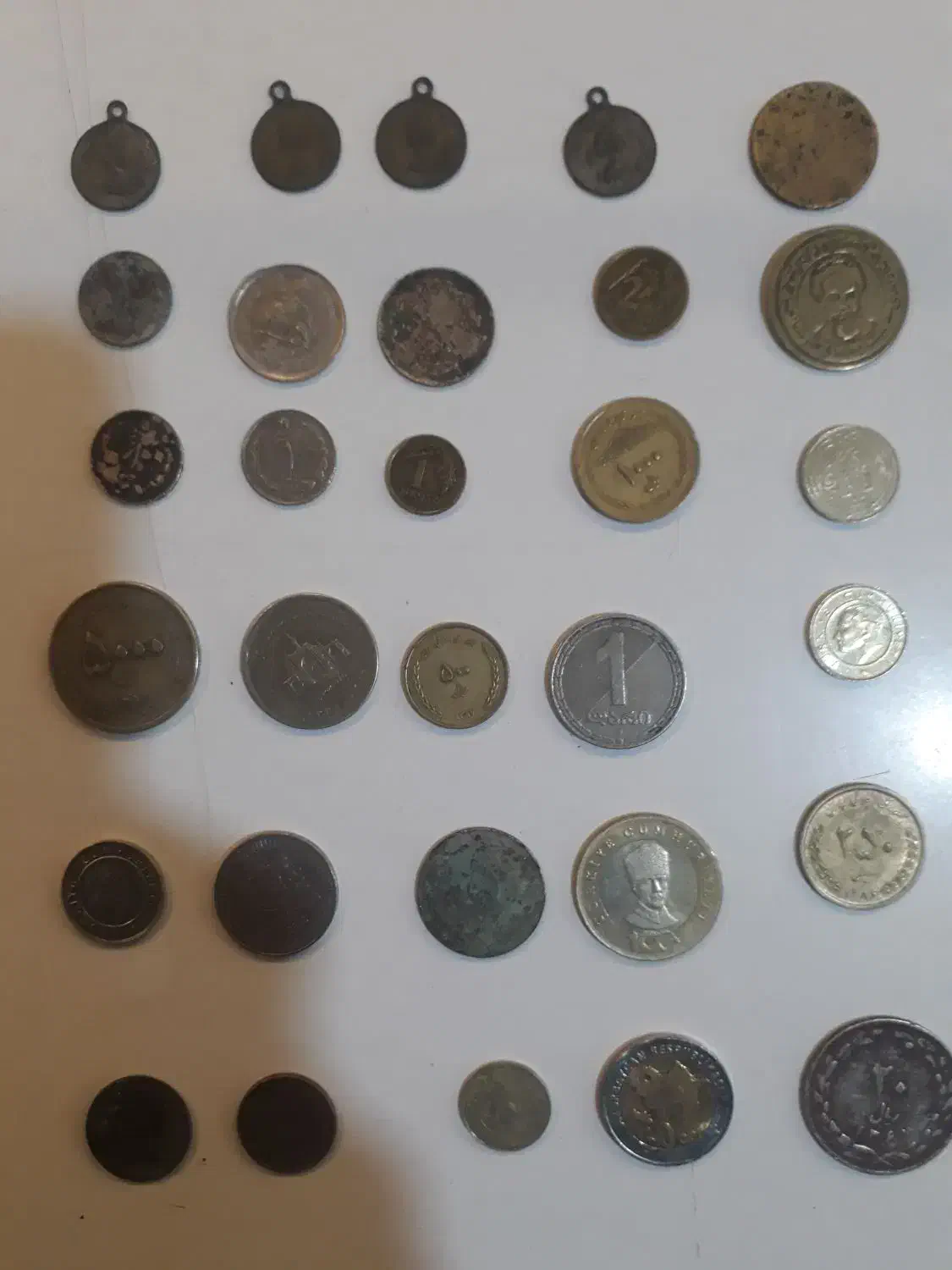 پولهای آهنی قدیم وکمیاب|کلکسیون سکه، تمبر، اسکناس|ماکو, |دیوار
