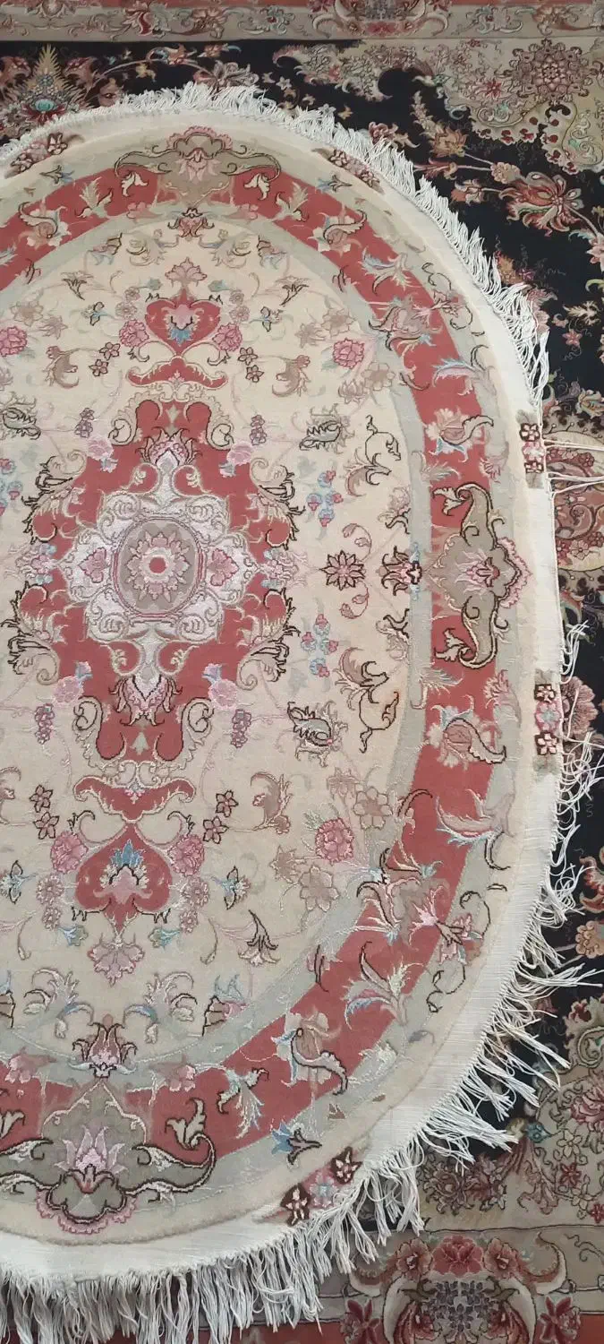 فرش دستبافت زرنیم بیضی ۱×۱/۵ رج ۵۰ علیا|فرش|تبریز, |دیوار