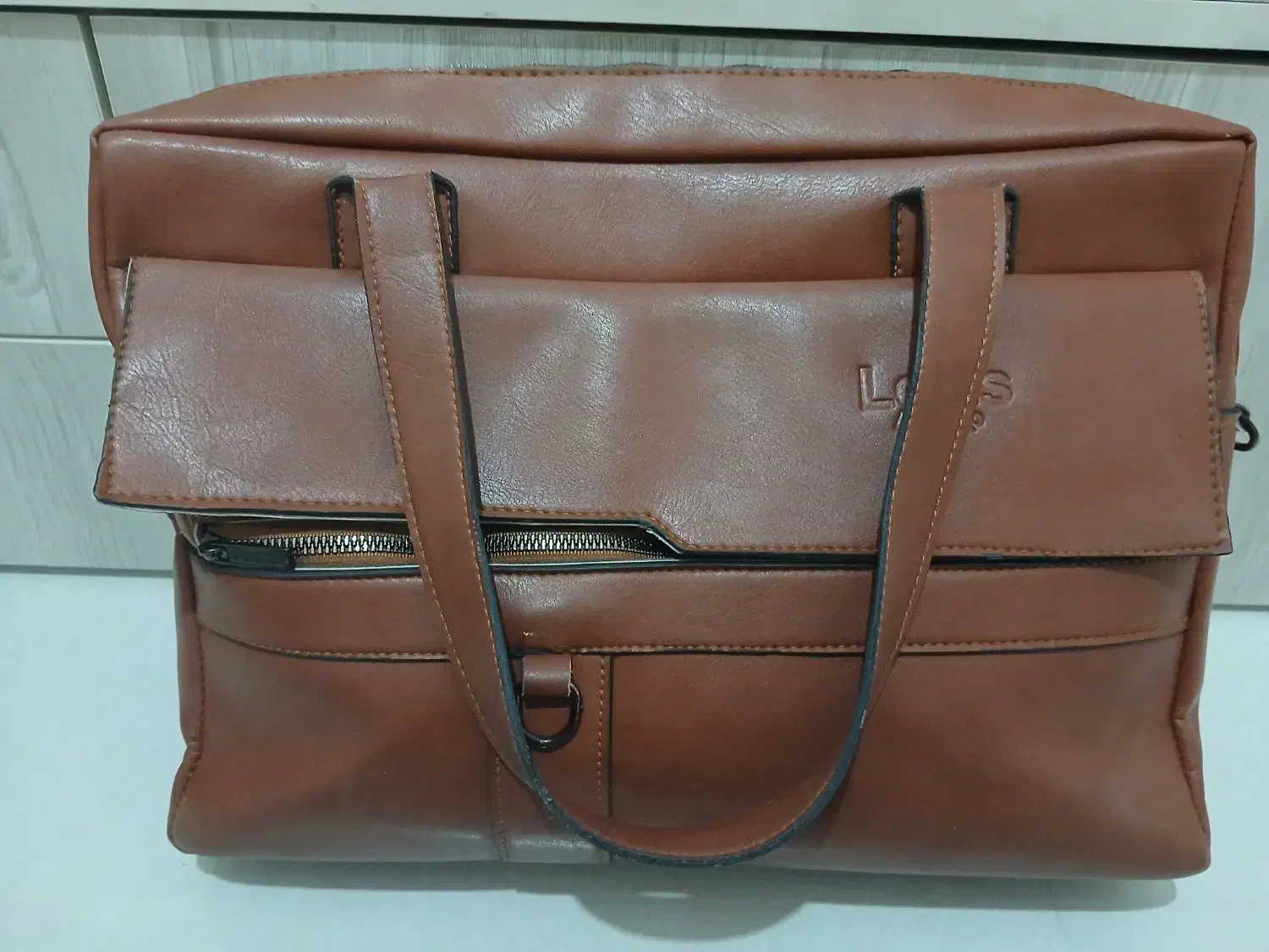 کیف اداری چرم عسلی|کیف، کفش، کمربند|فردیس, نسترن شرقی|دیوار