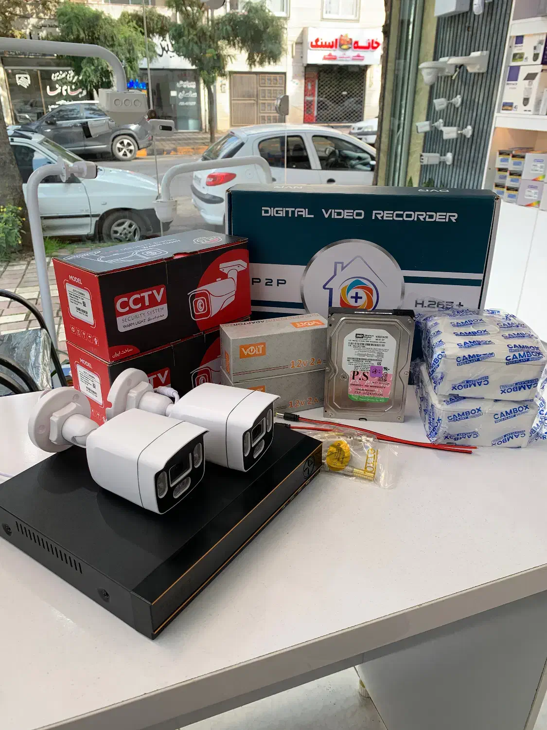 پکیج دوربین مداربسته دید در شب رنگی|دوربین مداربسته|لاهیجان, شهید آوینی|دیوار