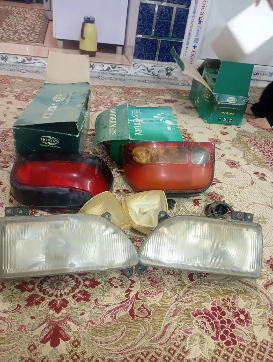 چراغ پراید چهار تا دوتا عقب دو تا جلو|قطعات یدکی و لوازم جانبی|اسدآباد, |دیوار