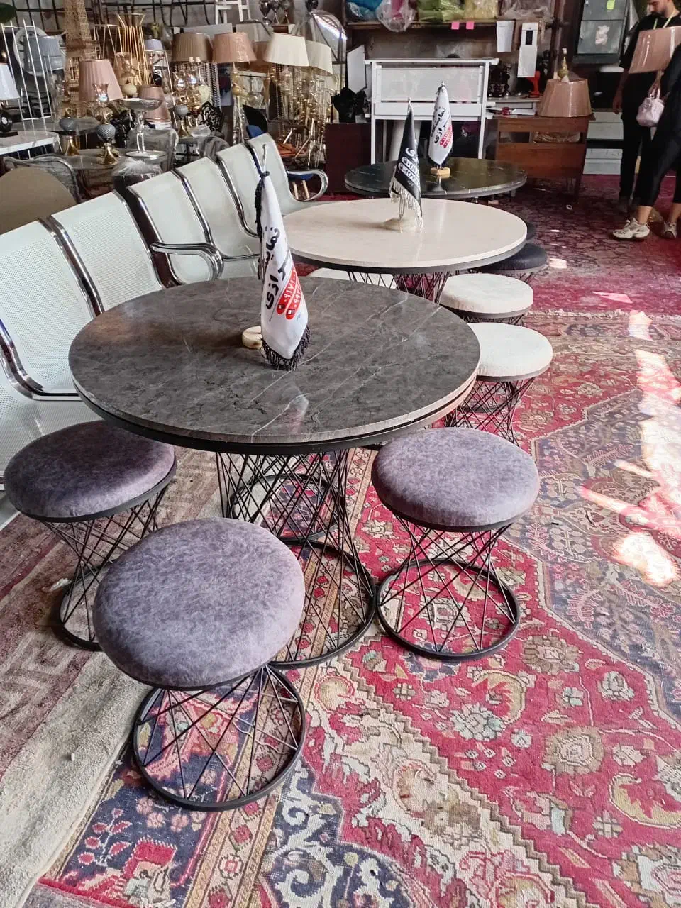 پخش میز و صندلی کافه ای مدل حصیری( تک و عمده)|کافیشاپ و رستوران|شیراز, وزیرآباد|دیوار