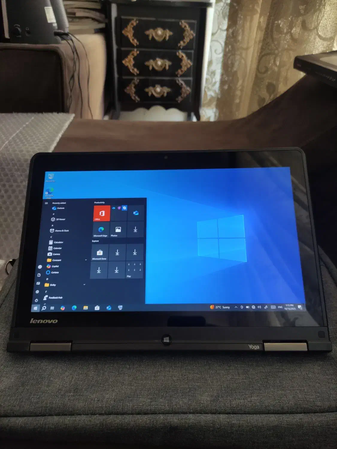 لپتاپ حرفه ای(Lenovo yoga) بسیار تمیز و کاملا سالم|رایانه همراه|تهران, تهران‌نو|دیوار