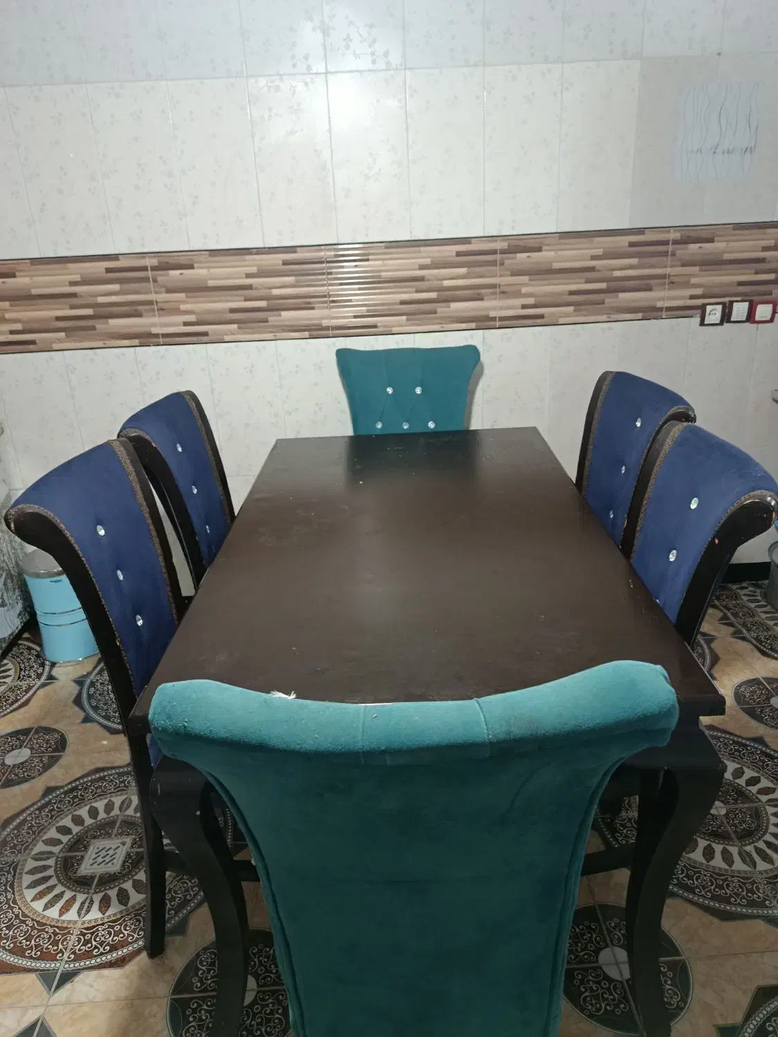 میز ناهار خوری 6 نفره|میز و صندلی غذاخوری|تالش, طولارود|دیوار