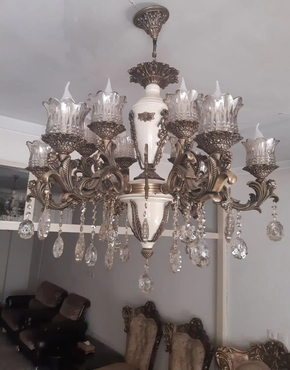 لوستر|لوستر و چراغ آویز|همدان, |دیوار