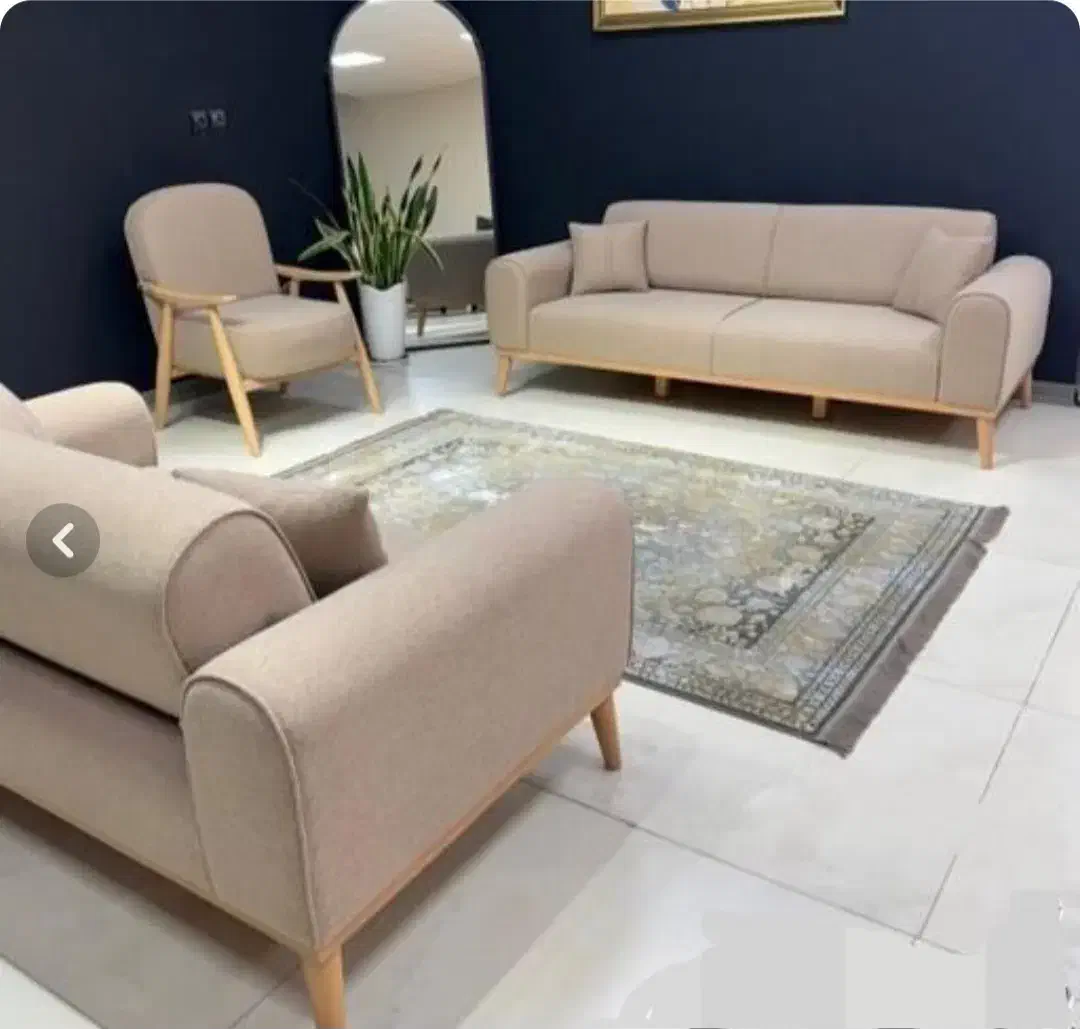 سرویس چوبی کامل نواصلااستفاده نشده نو نایلونش روشه|تخت و سرویس خواب|هشتگرد, هشتگرد قدیم|دیوار