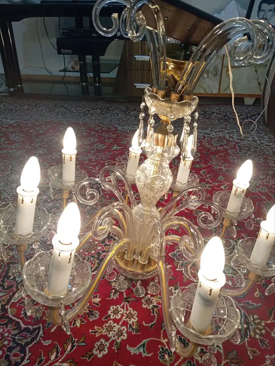 لوستر|لوستر و چراغ آویز|اصفهان, سروستان|دیوار