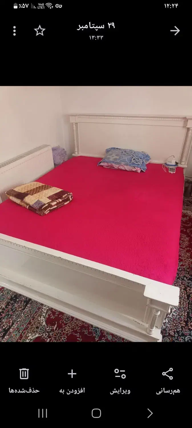 تخت دو نفره|تخت و سرویس خواب|پرند, فاز ۶|دیوار