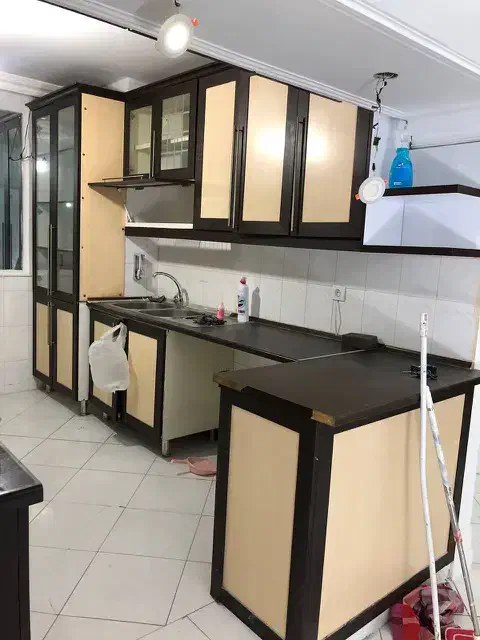 کابینت دست دوم همراه گاز و سینک و هود|مصالح و تجهیزات ساختمان|تهران, دریاچه شهدای خلیج فارس|دیوار