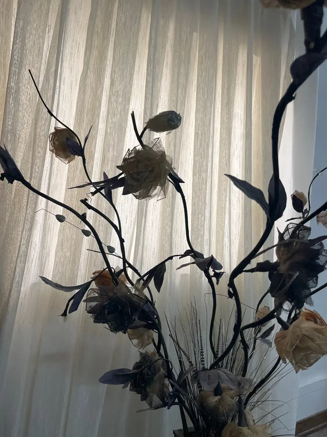 دسته گل ایستاده گل خشک|گل مصنوعی|گنبد کاووس, |دیوار