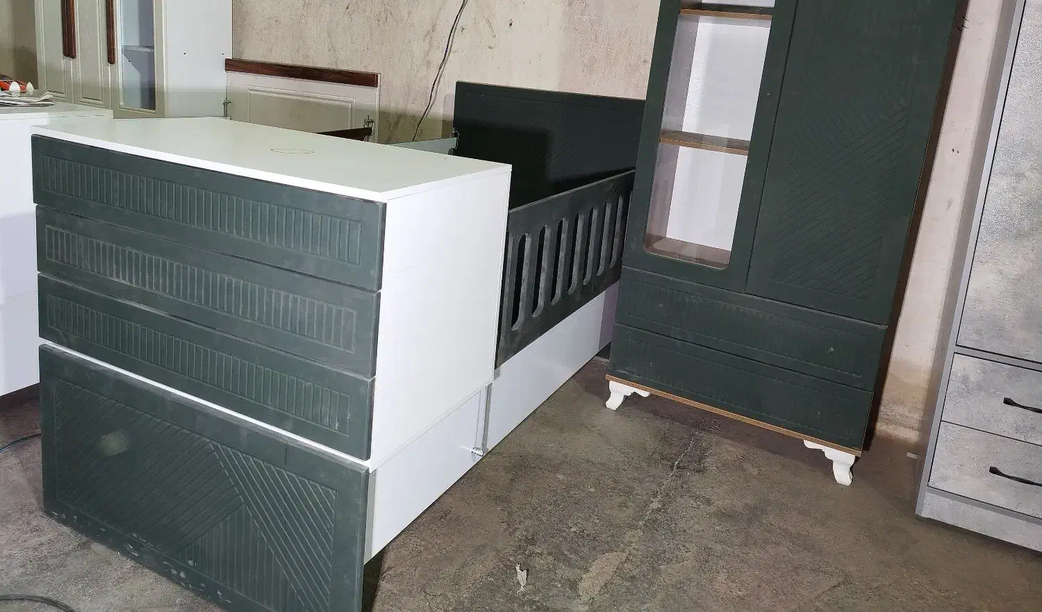 کمد و تختخواب کودک مدل لاکچری|تخت و سرویس خواب|قم, قلعه صدری|دیوار