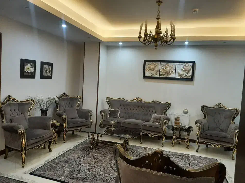 مبل ۹ نفره جلو مبلی و عسلی و ناهار خوری ۸ نفره|مبلمان خانگی و میز عسلی|تهران, شهرک دانشگاه|دیوار
