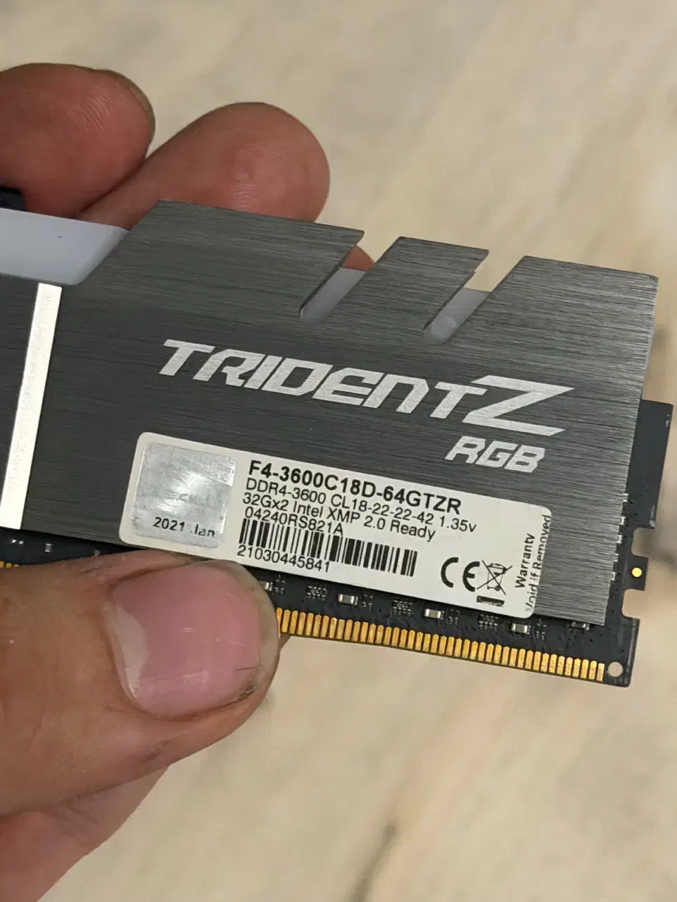 رم G.SKILL Trident Z RGB 3600 Cl18 64G|قطعات و لوازم جانبی رایانه|تهران, شهرک کوهسار|دیوار