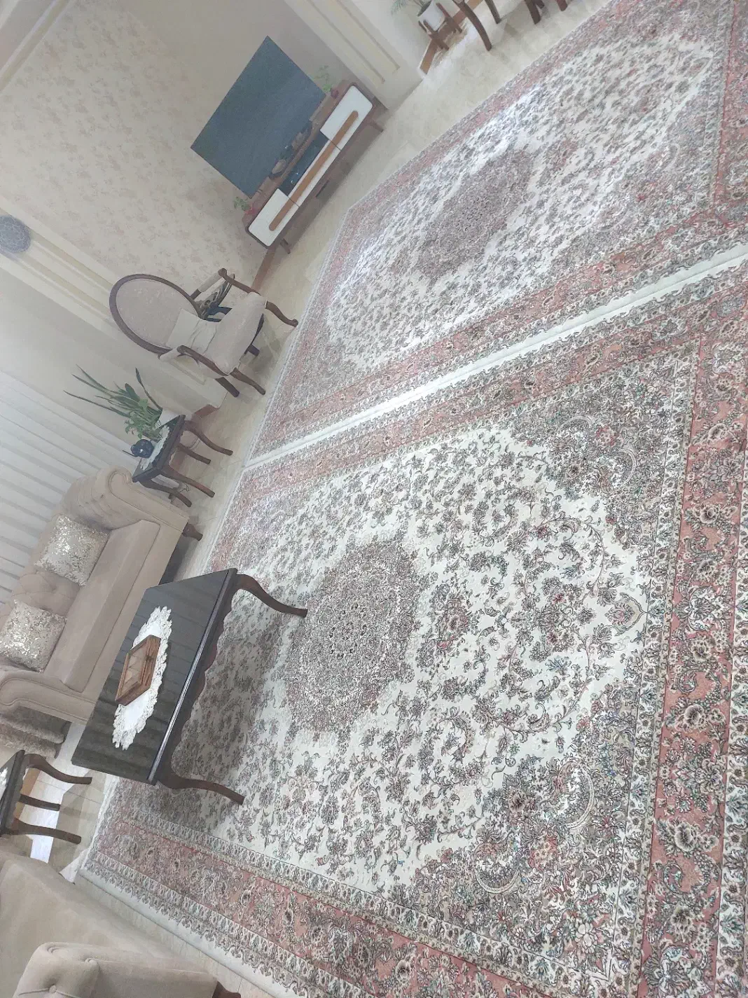 فروش فوری دو تخته فرش ۹متری|فرش|رشت, لاکانی|دیوار