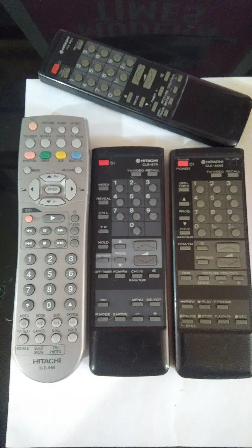 کنترل قدیمی ویدیو TV کمیاب|پخش‌کننده DVD و ویدیو|تهران, فلسطین (میدان انقلاب)|دیوار