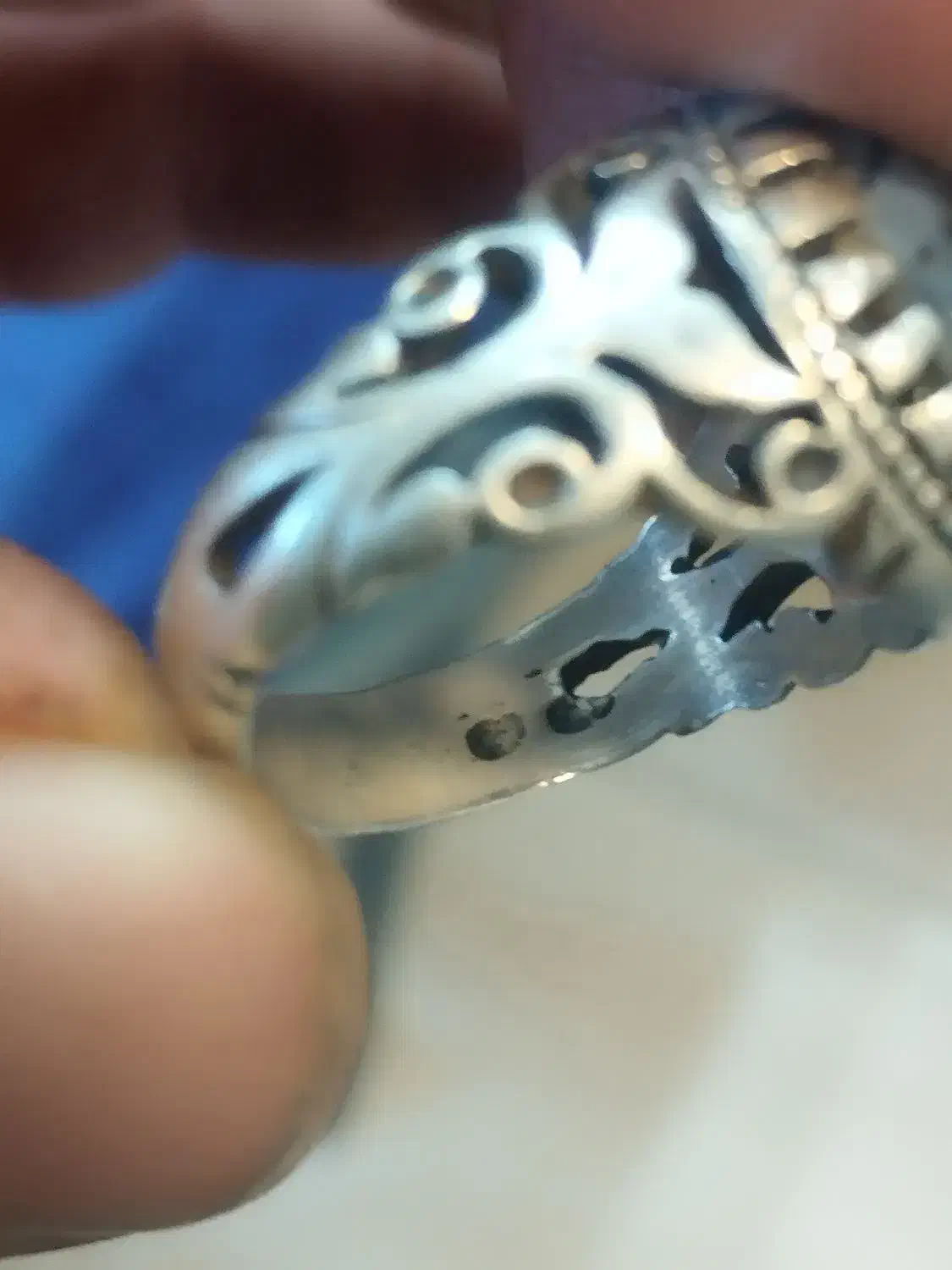 انگشتر نقره شجر و زرد|جواهرات|قم, ولیعصر|دیوار