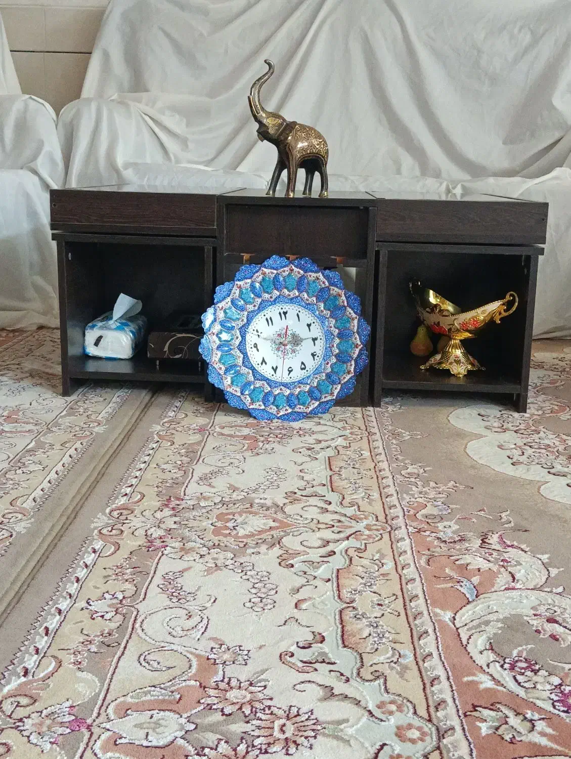 ساعت مینا کاری شده|ساعت دیواری و تزئینی|برخوار, |دیوار