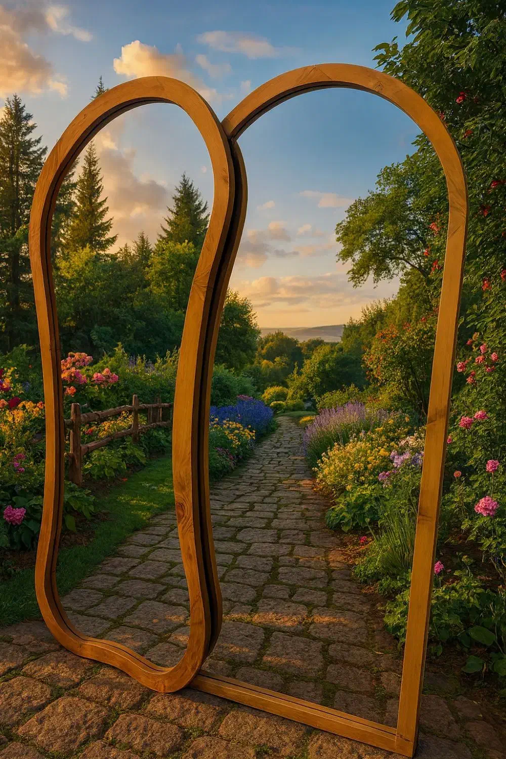 آینه قدی چوبی|آینه|بندرعباس, |دیوار