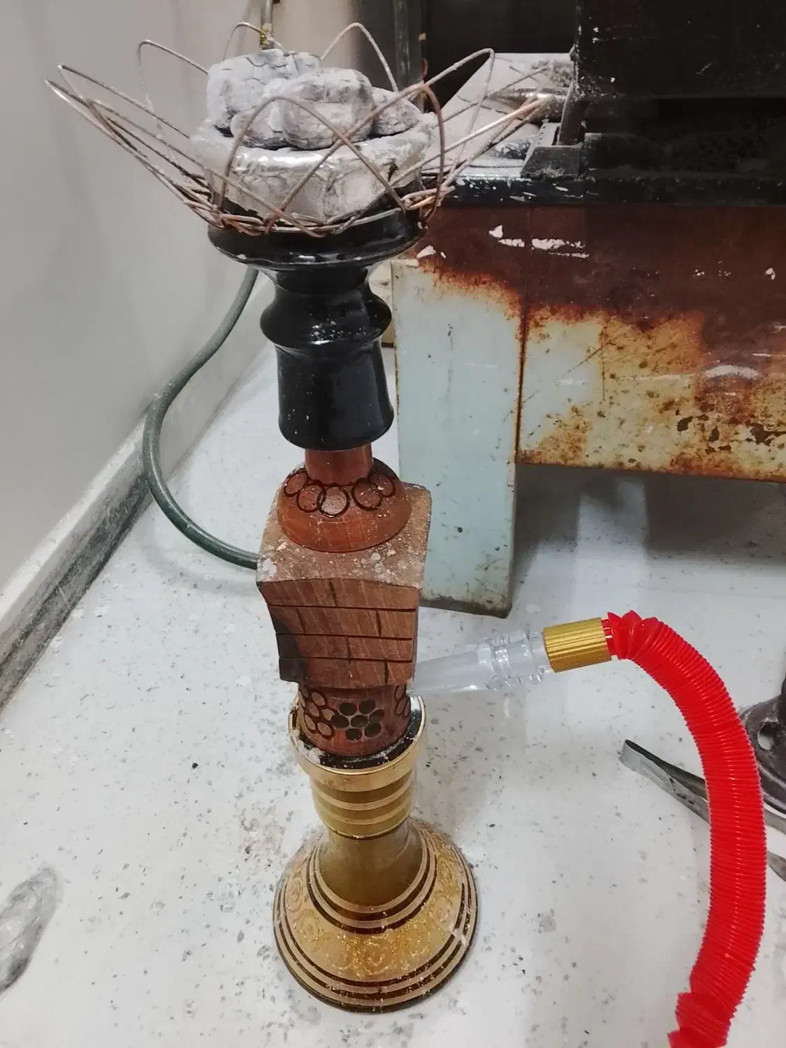 قلیون چوبی نو|صنایع دستی و سایر لوازم تزئینی|اصفهان, خواجه عمید|دیوار