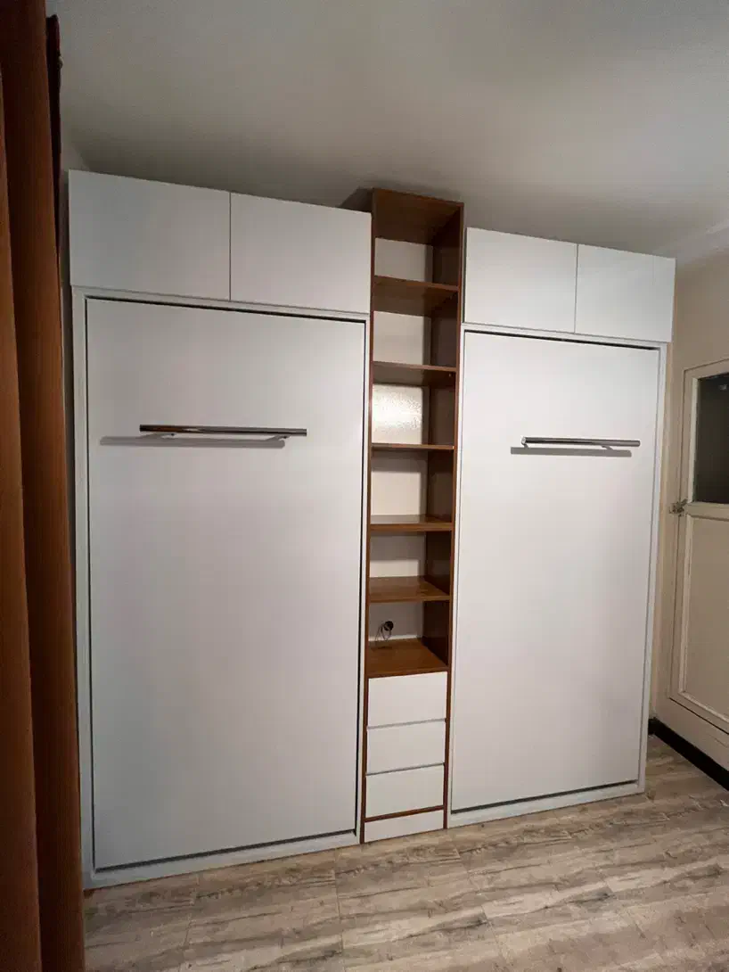 تخت تاشو و کتابخانه|تخت و سرویس خواب|تهران, افسریه شمالی|دیوار